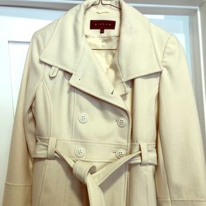Beautiful cream colored wool coat.